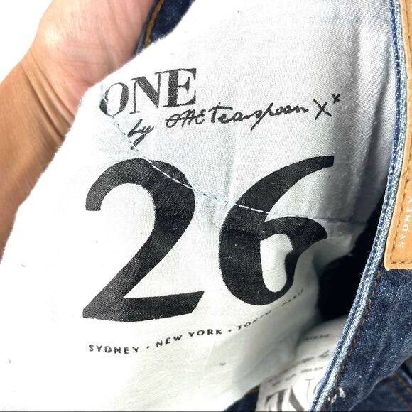 𝅺ONE Teaspoon Wilde High Waist Denim Skirt US 26 - Picture 6 of 7